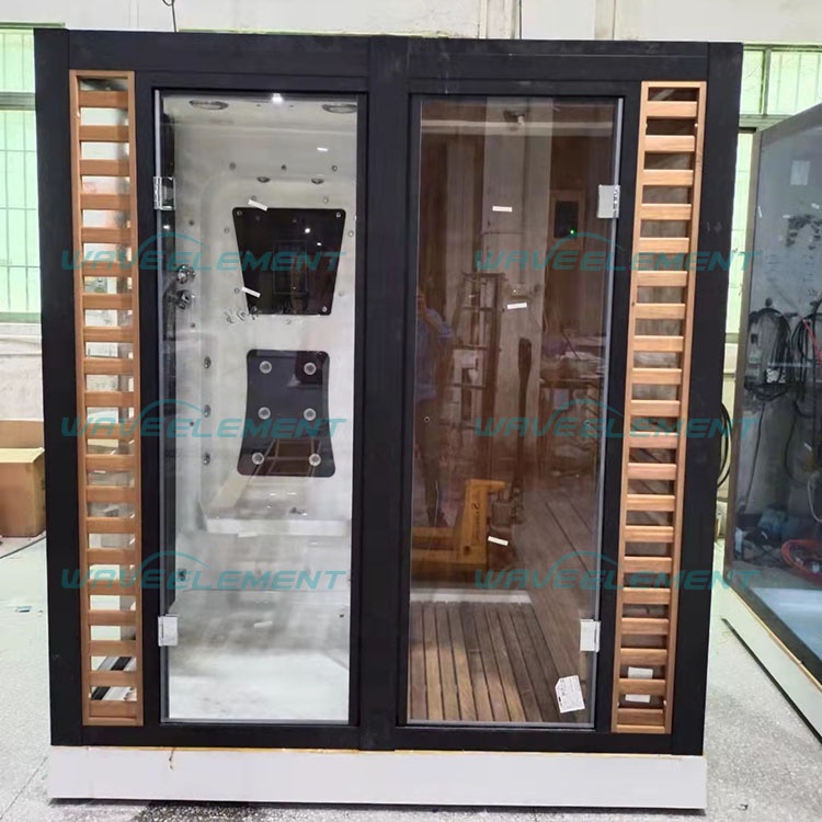 New popular design 2 person indoor portable corner steam sauna room