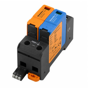 อุปกรณ์ป้องกันไฟกระชากแบบเฟสเดียว Weid-muller 2591070000 VPU AC II 1+1 R 300/50 Type 2, 230V 20kA ใน 50kA SCCR, แบบ 2 ขั้ว ติดตั้งบนราง DIN - Product Image 2