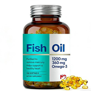 Gélules d'huile de poisson naturelles pour la santé du cerveau et des yeux, riches en DHA et <span class=keywords><strong>EPA</strong></span>, complément d'oméga 3 pour la vitalité, support OEM/ODM - Product Image 1