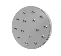 Douche de plafond 5 pouces en laiton chromé, ABS, effet pluie et cascade