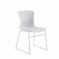 Chaises de salle à manger en plastique minimalistes, légères et empilables, design moderne en PP, directement de l'usine, pour la maison, le café, le restaurant et le bureau