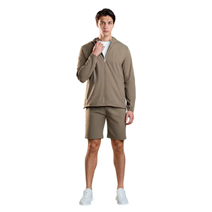Ensemble coupe-vent technique, mode décontractée, logo personnalisé, streetwear, <span class=keywords><strong>survêtement</strong></span> pour homme, à capuche avec short <span class=keywords><strong>de</strong></span> <span class=keywords><strong>survêtement</strong></span> - Product Image 4