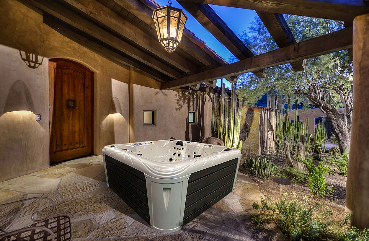 Acrylic Massage Bath Spa Hot Tub With Air Jets Massage For 5 People