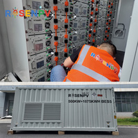 Paneles Solares Rosen de 500KW, 550KW, 600KW, Sistema Solar Fotovoltaico Conectado a la Red, Sistemas de Almacenamiento de Energía PERC
