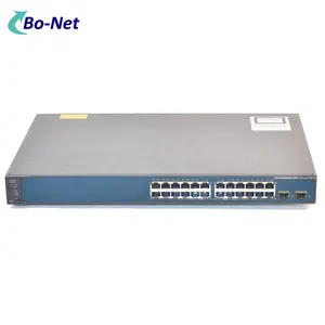 Port de commutateur 24v d'occasion 10/100M POE C3560 série Layer 3 2 SFP Commutateur réseau géré pour WS-C3560V2-24PS-S