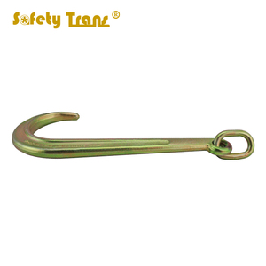 8'' and 15'' Tow <strong>J</strong> <strong>Hook</strong> Yellow Chrome with Ring - Product Image 5