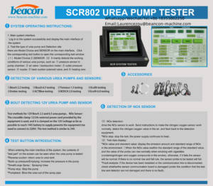 SCR802 Beacon Máquina SCR Ureia Bomba Equipamento De Teste Auto Reparação <span class=keywords><strong>Nox</strong></span> Sensor <span class=keywords><strong>Tester</strong></span> - Product Image 2
