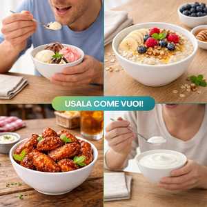 Ciotole per Yogurt in Melamina Bianca 300ml 11.5x5.7cm per Gelato e Finger Food - Product Image 6