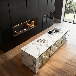 GODI Ensembles complets de rangement de cuisine avec système intégré, étagère coulissante en érable, organisateur de garde-manger, armoires de cuisine blanches style shaker - Product Image 5