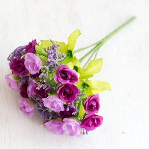 Flores Artificiales de Seda Plástica de 23 cm, para Decoración de Bodas, Fiestas, Hogar, San Valentín, Hechas en China - Product Image 1