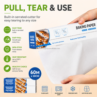 Rouleau de papier sulfurisé 38 g/m² de qualité alimentaire, enduit de silicone, antiadhésif pour four, fournisseur OEM