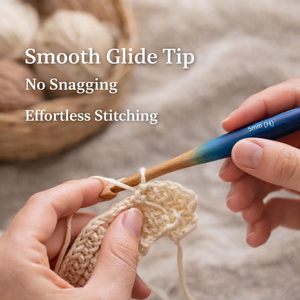 Crochet ergonomique en bois de hêtre fait main, écologique, tendance, économique, à prix abordable, personnalisé, semi-coloré, à 1 dollar. - Product Image 3