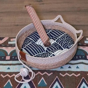 <b>Cat</b> Bed Round Rattan Breathable Polyester Fiber Fill Extra Large Size For <b>Cats</b> Summer Pet Supplies - Product Image 3