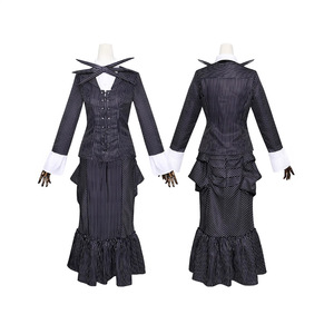Disfraz de Jack Skellington de Manyusha, Conjunto de Disfraz Infantil a Rayas Blancas y Negras para Halloween, Traje de Personaje de Película y Televisión - Product Image 2