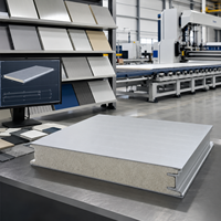 Panneau sandwich en PU, panneau d'isolation thermique pour mur de salle blanche