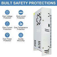 ESann Vente Directe Alimentation à découpage AC 100V-240V vers DC 24V 16.7A 400W Transformateur AC/DC pour Éclairage