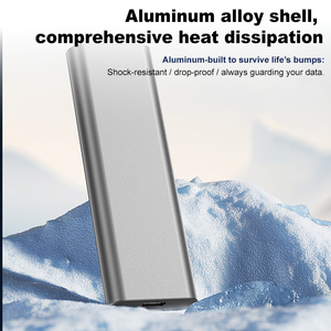 قرص صلب خارجي محمول عالي الجودة من المصنع، USB3.1 SATA 3.0، من سبائك الألومنيوم، لاسلكي، سعة 1 تيرابايت و2 تيرابايت و4 تيرابايت - Product Image 2