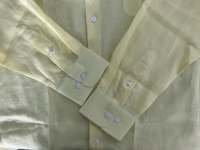 Kemeja Kasual Linen untuk Pria 100% Linen 150 GSM Lengan Panjang Potongan Santai Bernapas Sejuk untuk Pakaian Musim Panas Grosir OEM Logo Kustom
