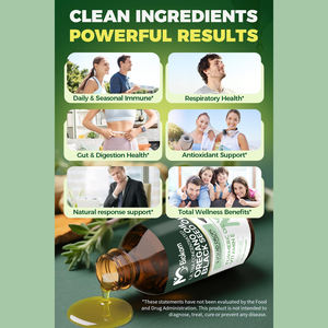 Biokom OEM formülü özel etiket vahşi Oregano yağı siyah tohum yağı sıvı sindirim ve bağışıklık desteği için Carvacrol 60% ile düşer - Product Image 5