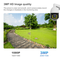 18X Optical Zoom Pelacakan Otomatis Manusia H.265+ Kompatibel NVR Audio Dua Arah CMOS Penglihatan Malam Cloud Laser IR Smart PoE PTZ CCTV IP