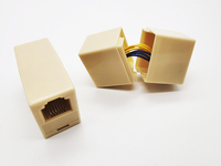 RJ11 femelle à femelle 6P6C coupleur téléphonique en ligne adaptateur d'extension de câble téléphonique droit pour télécopieur fixe