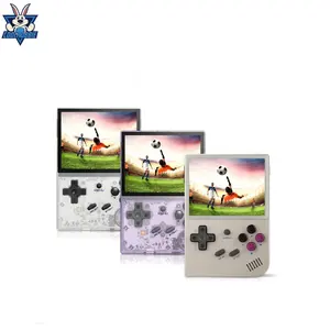 CoolRabbie el RG35XX oyun konsolu Retro taşınabilir oyuncu 64GB çift Rocker oyunları için çocuk hediyeleri PS1/PSP/N64
