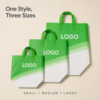 Sac fourre-tout non tissé vert lime et blanc avec logo personnalisé, design bicolore avec poignées pour les courses, l'épicerie et le marché