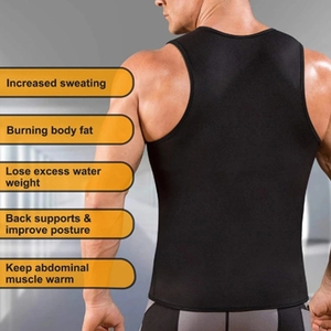 Gilet de sauna en néoprène pour hommes, amincissant le corps, corset, sous-vêtements de contrôle du ventre, pour la gymnastique, pour brûler les graisses - Product Image 2