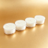 Bougies chauffe-plat blanches en vrac pour table de mariage