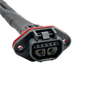 Electric Scooter Charging Harness 2+6 Waterproof <b>Plug</b> Lead Acid Battery Connector Rear <b>Replacement</b> Part - Product Image 2