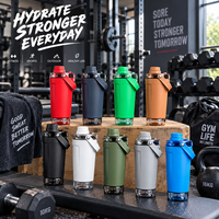 Shaker à protéines en acier inoxydable avec tamis et compartiment de rangement 500 ml, double paroi thermique pour la musculation, le fitness et les pré-entraînements