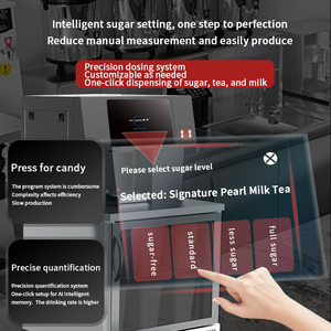 Distributeur automatique <span class=keywords><strong>de</strong></span> thé au lait compact et portable en acier inoxydable, machine à thé à bulles chaude/froide, distributeur <span class=keywords><strong>de</strong></span> perles <span class=keywords><strong>de</strong></span> tapioca, usage commercial - Product Image 3