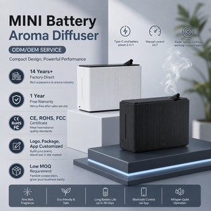 Wholesale French Waterless Two-Fluid Aroma Battery Diffusion System 50ml USB Plastic Bottle <strong>Oil</strong> <strong>Diffuser</strong> Wall Mount <strong>Mini</strong> 1 Year - Product Image 1