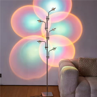 TOGETHER Haute Qualité Coucher de Soleil Projection Télécommande LED Ambient Lampadaire 7 couleurs arc-en-ciel Illustration Éclairage Coucher de Soleil Lampadaire