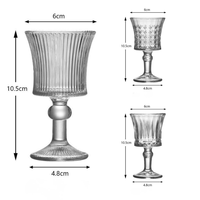 Verres à whisky JH Mini à longue tige, motifs gaufrés variés, personnalisables, petite taille, style Old Fashioned, collection 2026