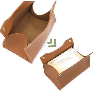 Hình chữ nhật PU da mô hộp bìa mặt mô Dispenser tùy chỉnh mặt mô hộp - Product Image 3