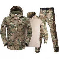 Veste chaude pour homme d'extérieur pour la randonnée Veste d'hiver Veste tactique G8 en polaire camouflage