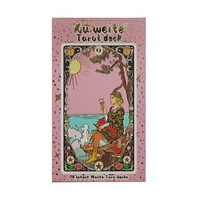 Nouvelles cartes de tarot en feuille d'or avec guide 24K Gold Lottery Foil Original Tarot Card Board Game