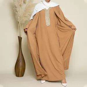 Wholesale Turkey Islamic Clothing Elegant Custom Kimono Open Abaya Kaftan Women Muslim Dresses Luxury Satin 3 Layers Dubai Abaya