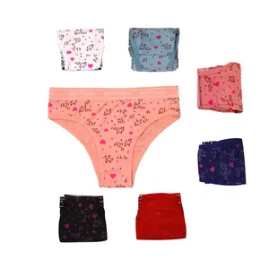 Custom Laagbouw Vrouwen Broek Katoen/Spandex Ondergoed Roze Slipje Knickers