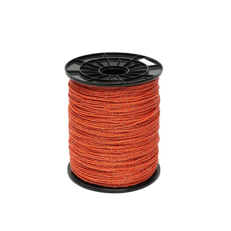 electric fence polywire 2.5mm with 6x0.2 5 aluminum magnesium wire energizing rope animal fencing horse farms or ranches.