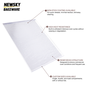 Plateau de cuisson en <span class=keywords><strong>aluminium</strong></span> de qualité commerciale avec base en maille perforée Dimensions personnalisées pour la cuisson à haute capacité dans les boulangeries et les restaurants - Product Image 4