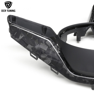 Embellecedor de volante de carreras de fibra de carbono forjado 992 decoración de afinación Interior de carbono seco para <span class=keywords><strong>Porsche</strong></span> Taycan Cayenne Panamera - Product Image 4