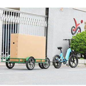 <span class=keywords><strong>Remorque</strong></span> à vélo électrique en acier personnalisée de grande capacité à quatre roues pour le transport de marchandises, <span class=keywords><strong>vente</strong></span> chaude - Product Image 5