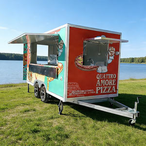 Camión de Comida Móvil, Remolque de Catering Totalmente Equipado, Carrito de Café, Helados, Hot Dogs, BBQ, Pizza, con Cocina Completa - Product Image 1