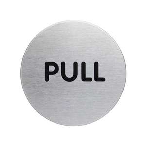 DURABLE - 4901-61 Pictogram ''ZIEHEN/PULL'' ø 65 mm - EAN 4005546400105 SIGNAGE AND FLOOR MARKINGS <b>DOOR</b> <b>SIGNS</b> AND PICTOGRAMS - Product Image 2
