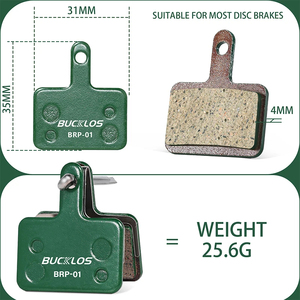 Pastillas de freno de disco hidráulico de cerámica para bicicleta BUCKLOS, pastillas de freno MTB, resistentes al desgaste, pastillas de freno de disco para bicicleta de montaña, OEM/ODM - Product Image 2