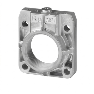 Brida de Conexión Roscada AGF10.40 de 1-1/2'', para Válvulas de Gas VGD2/VKP, Rosca Interna BSP, Aluminio Fundido a Presión - Product Image 5
