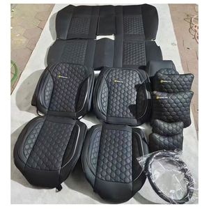 Luxury Sports Design Leather <b>Seat</b> <b>Covers</b> Set Full 5-Seater Coverage All-Season - Product Image 2