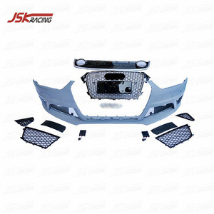 Pare-chocs avant et arrière en PP avec tuyau d'échappement pour pièces automobiles <span class=keywords><strong>Audi</strong></span> A4l S4 de 2013 à 2016, style <span class=keywords><strong>RS4</strong></span> amélioré - Product Image 2